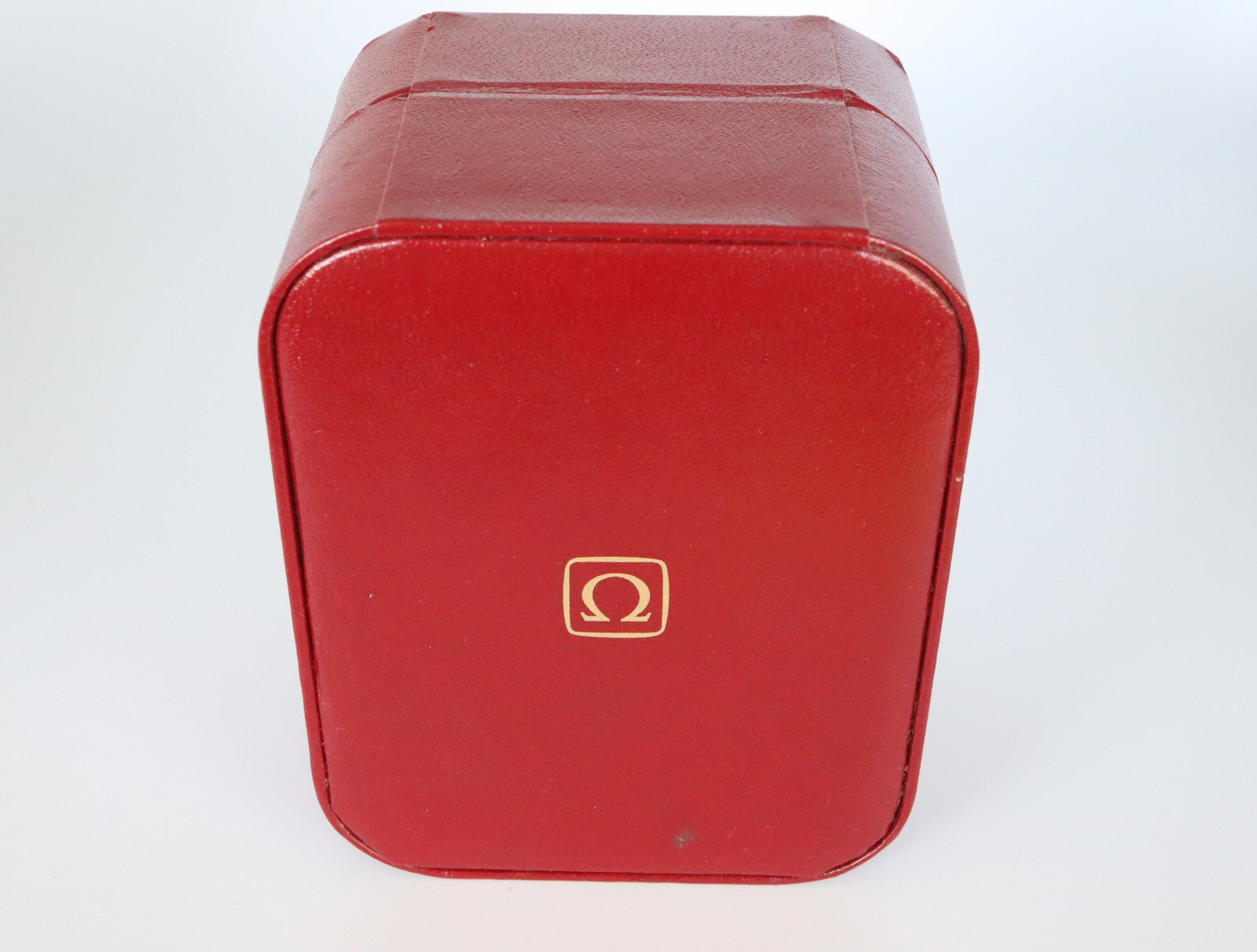 Near MINT OMEGA Vintage Red Watch Box Genuine Case Only From JAPAN #2524-2