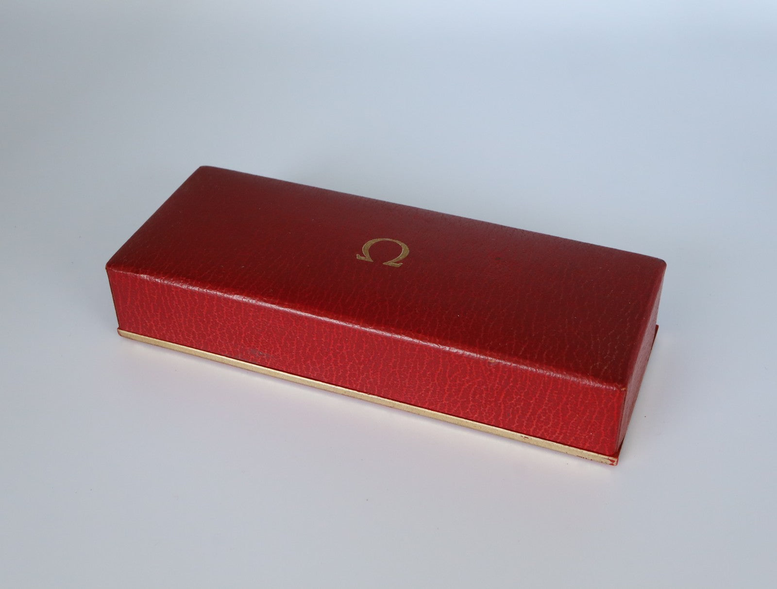 OMEGA Vintage Red Watch Box Genuine Case Only From JAPAN #2766