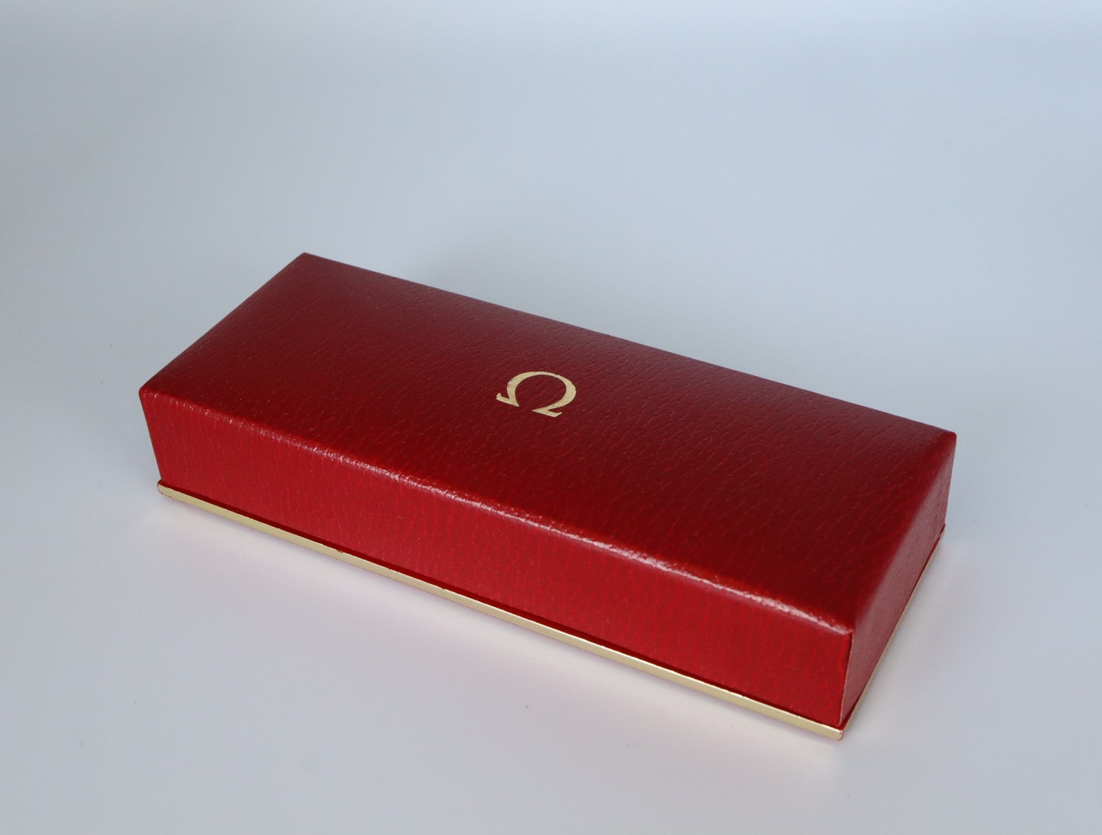 Near MINT OMEGA Vintage Red Watch Box Genuine Case Only From JAPAN #2584-2