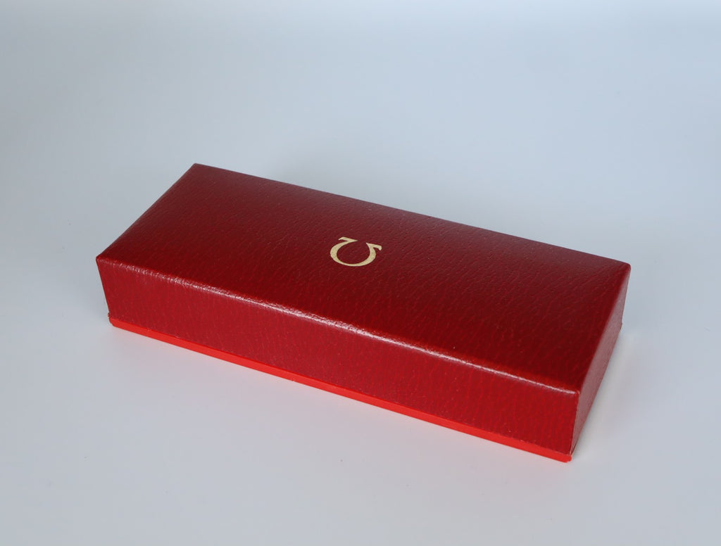 Near MINT OMEGA Vintage Red Watch Box Genuine Case Only From JAPAN #2584-2