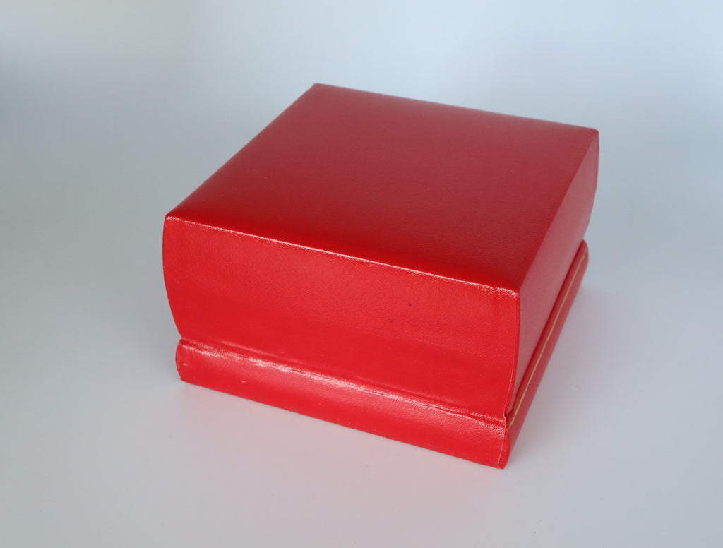 Near MINT OMEGA Vintage Red Watch Box Genuine Case Only From JAPAN #2403-2