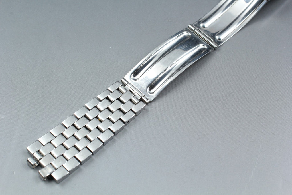 Near MINT OMEGA Brick Bracelet FF518/1040 19mm Stainless steel Men's Vintage