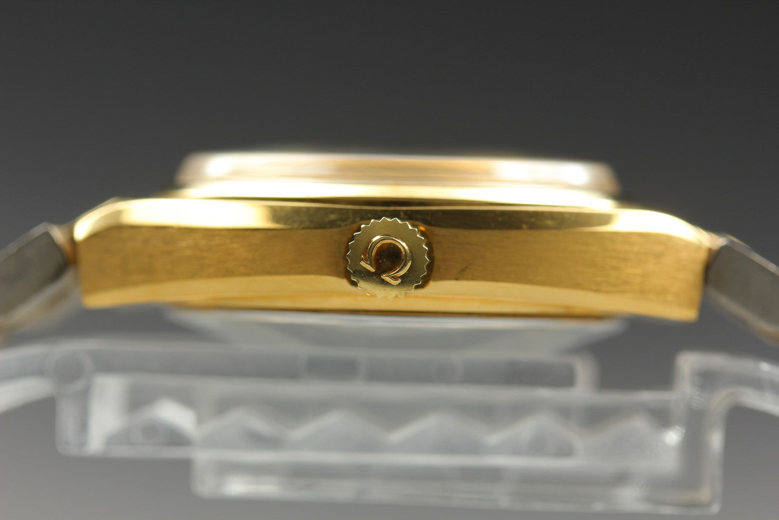 1979 MINT/Box OMEGA Seamaster 27mm 566.0087 Automatic Gold Dial Women's Vintage