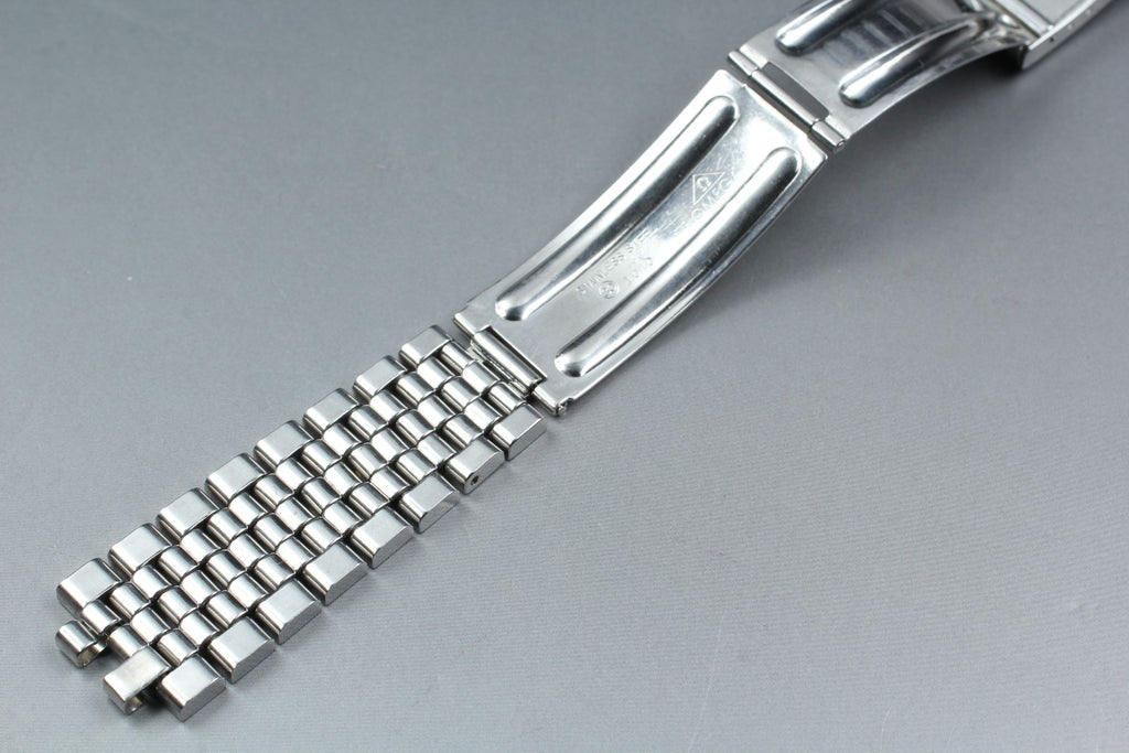 Near MINT OMEGA Brick Bracelet FF518/1040 19mm Stainless steel Men's Vintage