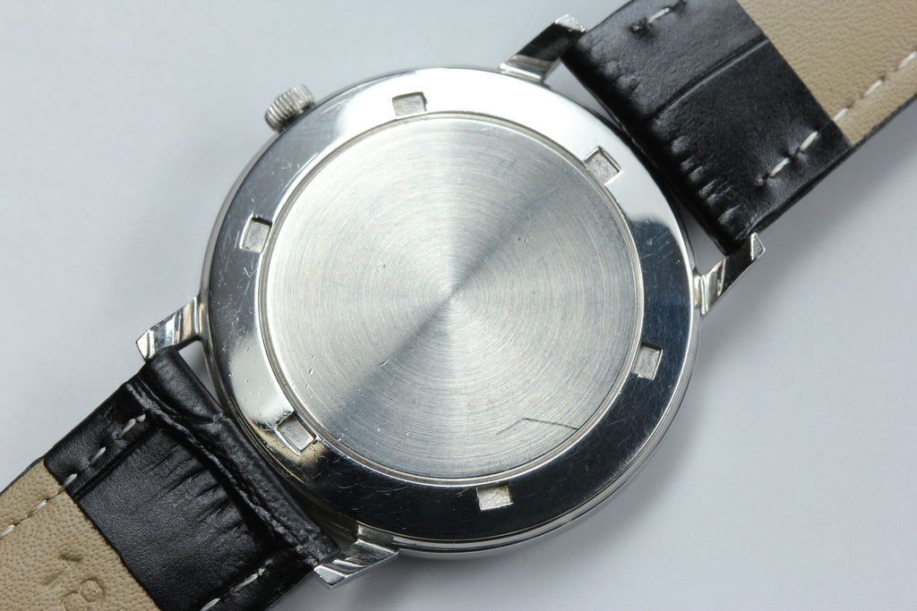 1968 Near MINT OMEGA De Ville 35mm 165.008 Automatic Silver Dial Men's Vintage