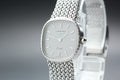 Near MINT LONGINES 963 3345 21mm Quartz Stainless Silver Dial Women's Vintage