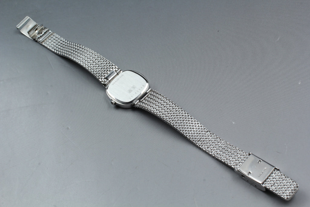 Near MINT LONGINES 963 3345 21mm Quartz Stainless Silver Dial Women's Vintage