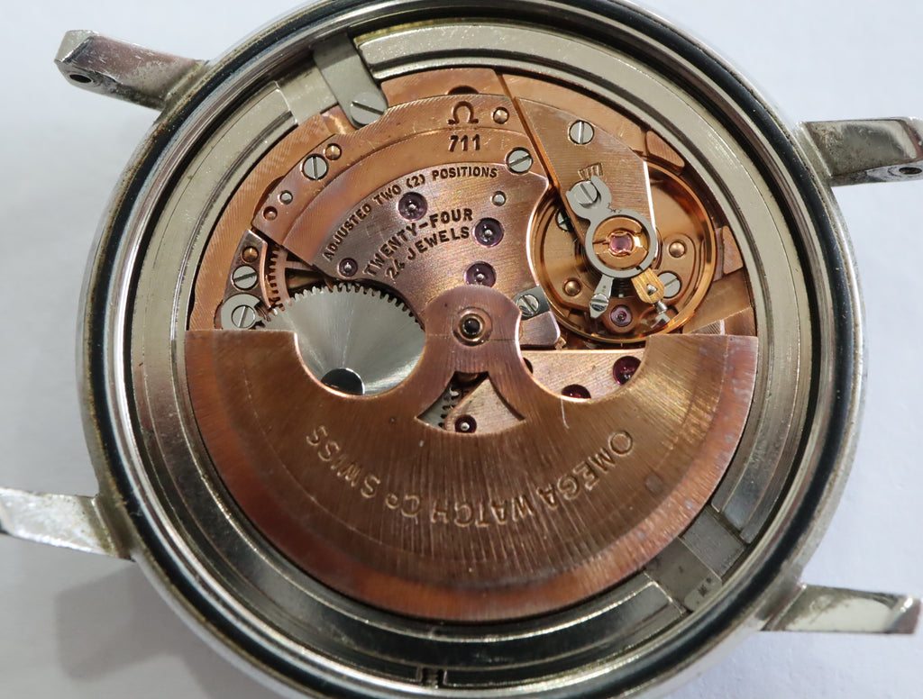 1968 Near MINT OMEGA De Ville 35mm 165.008 Automatic Silver Dial Men's Vintage