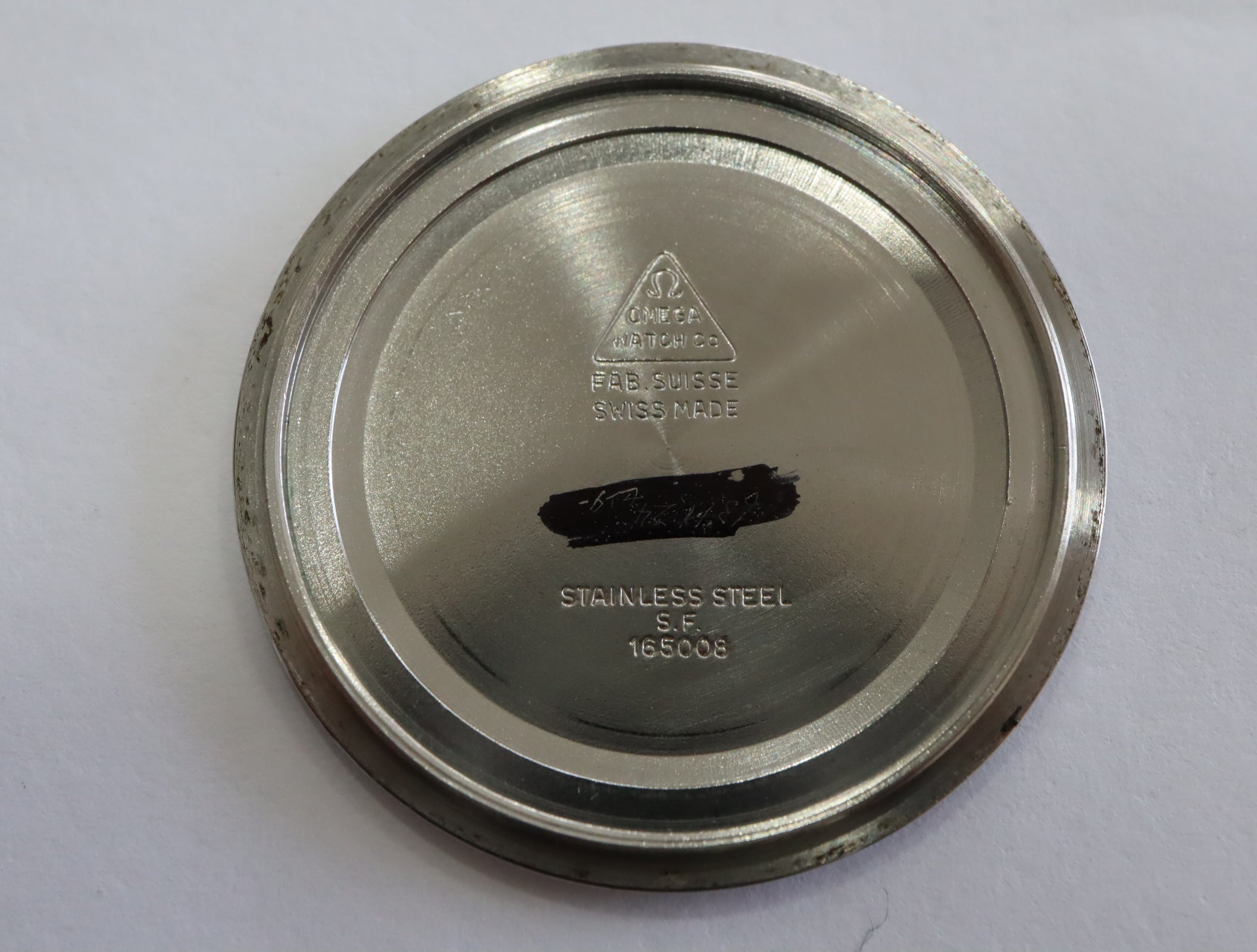 1968 Near MINT OMEGA De Ville 35mm 165.008 Automatic Silver Dial Men's Vintage