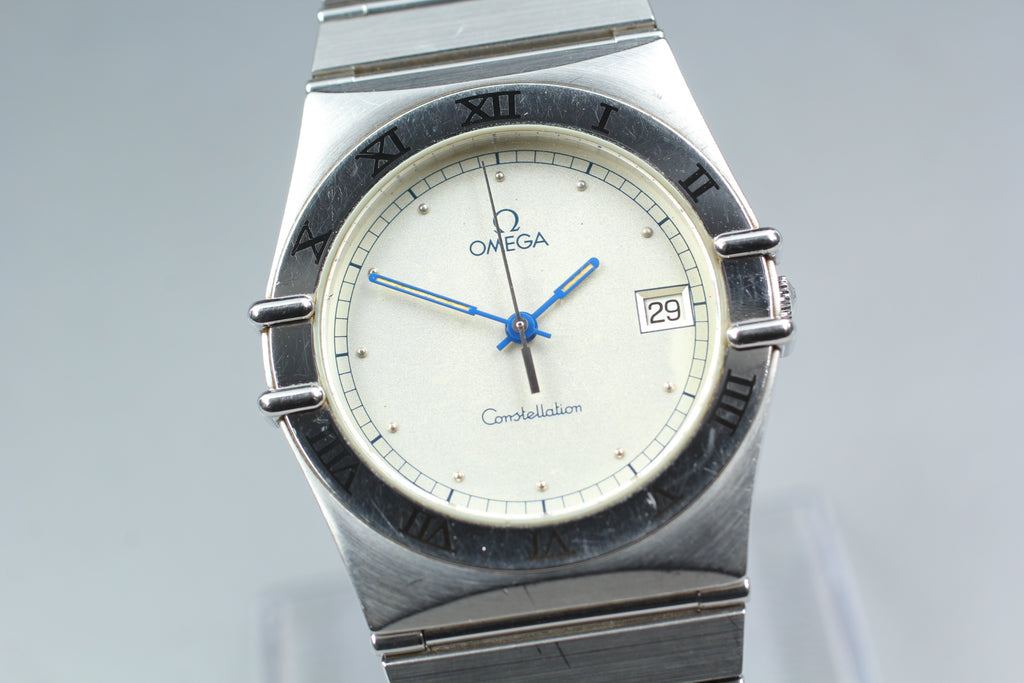 1991 Near MINT OMEGA Constellation 32mm 396.1070.1 Quartz White Men's Vintage