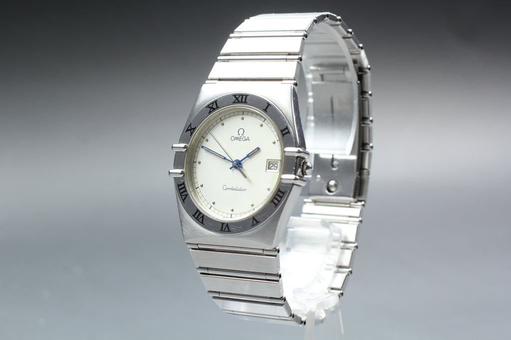 1991 Near MINT OMEGA Constellation 32mm 396.1070.1 Quartz White Men's Vintage
