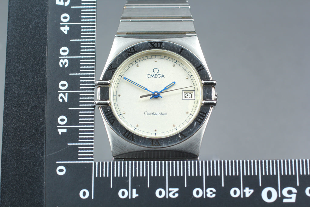 1991 Near MINT OMEGA Constellation 32mm 396.1070.1 Quartz White Men's Vintage