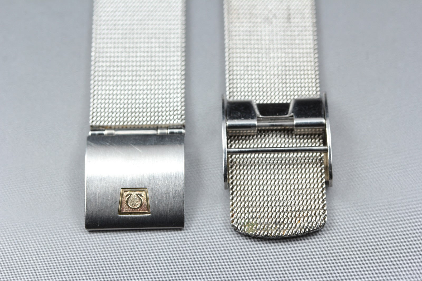 Near MINT OMEGA Milanese/Mesh Band 2057 18mm Stainless Bracelet Men's Vintage