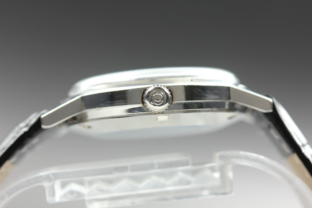 1971 Near MINT OMEGA Geneve 34mm 166.070 Automatic Silver Dial Men's Vintage