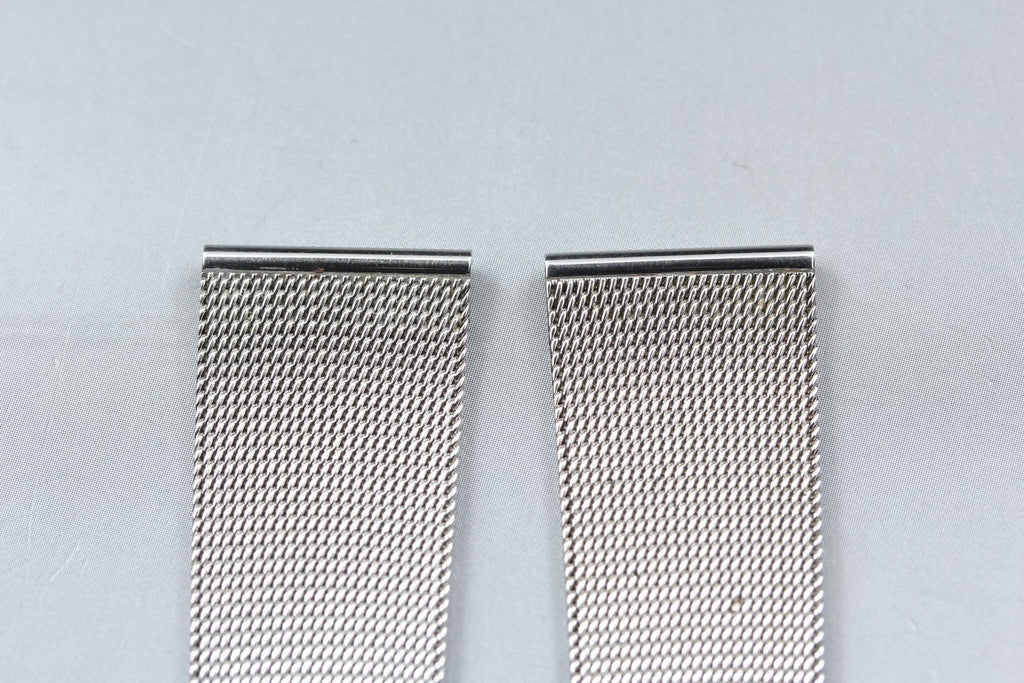 Near MINT OMEGA Milanese/Mesh Band 2057 18mm Stainless Bracelet Men's Vintage