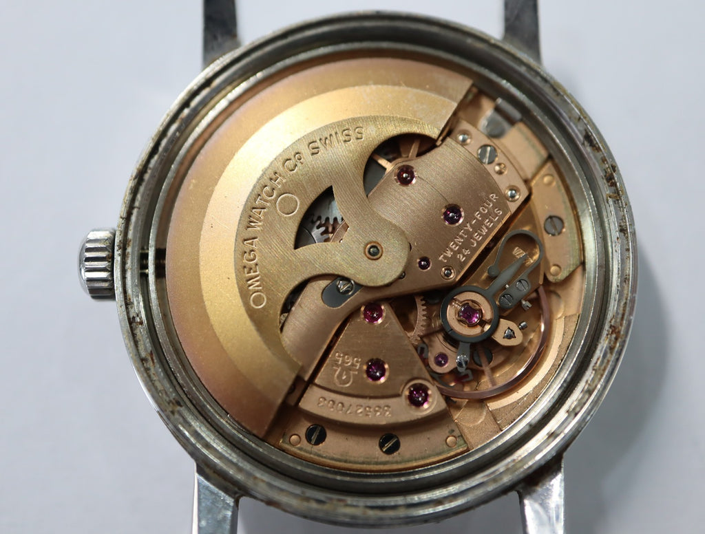 1971 Near MINT OMEGA Geneve 34mm 166.070 Automatic Silver Dial Men's Vintage