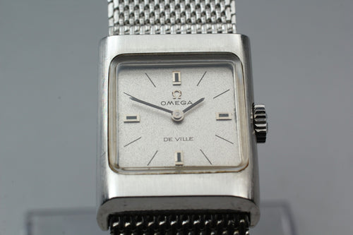 1971 Near MINT OMEGA De Ville 20mm 511.344 Manual Silver Dial Women's Vintage