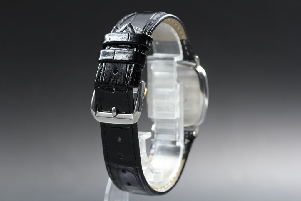 Near MINT OMEGA De Ville 30mm 196.0317 Quartz White Roman Dial Men's Vintage