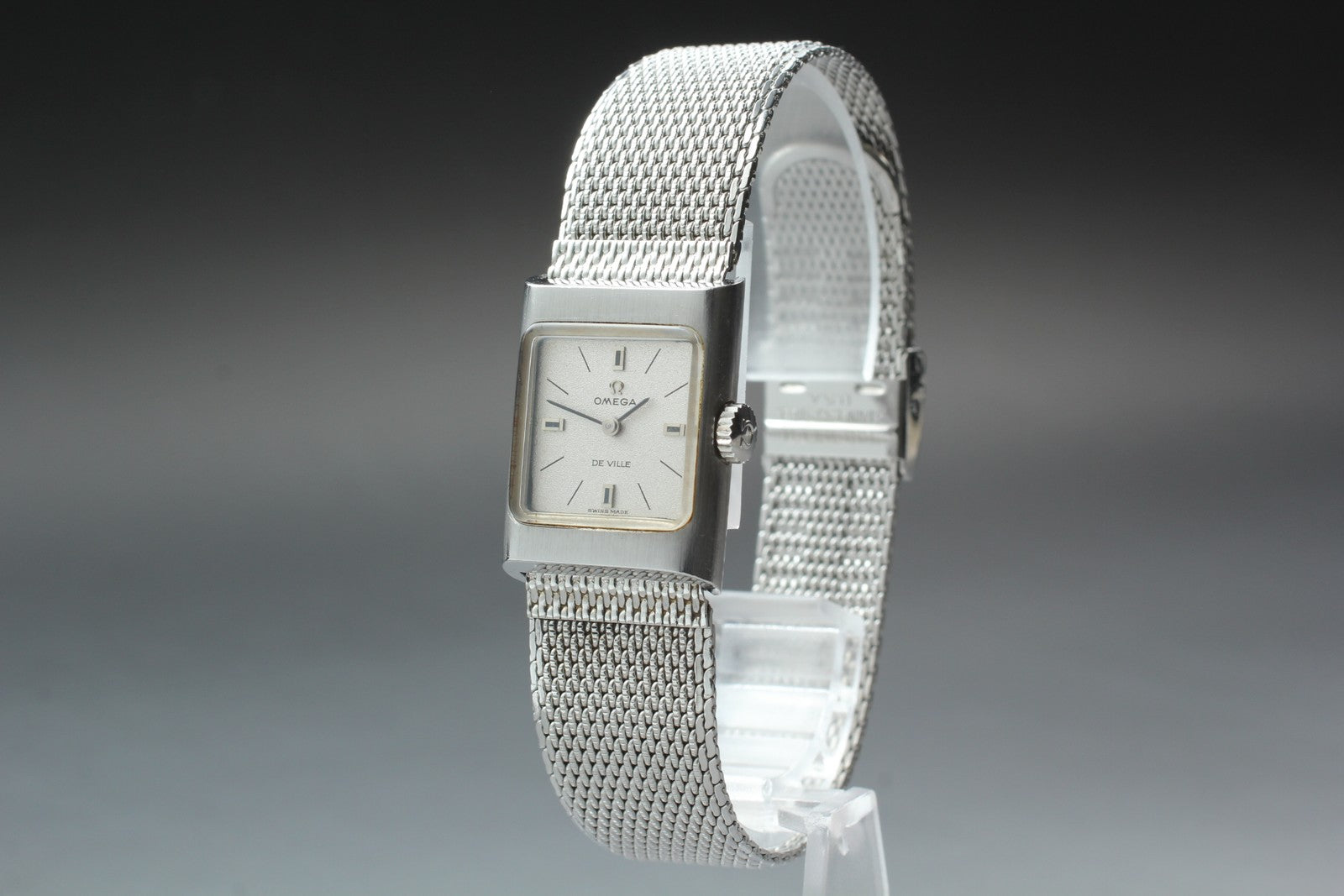 1971 Near MINT OMEGA De Ville 20mm 511.344 Manual Silver Dial Women's Vintage