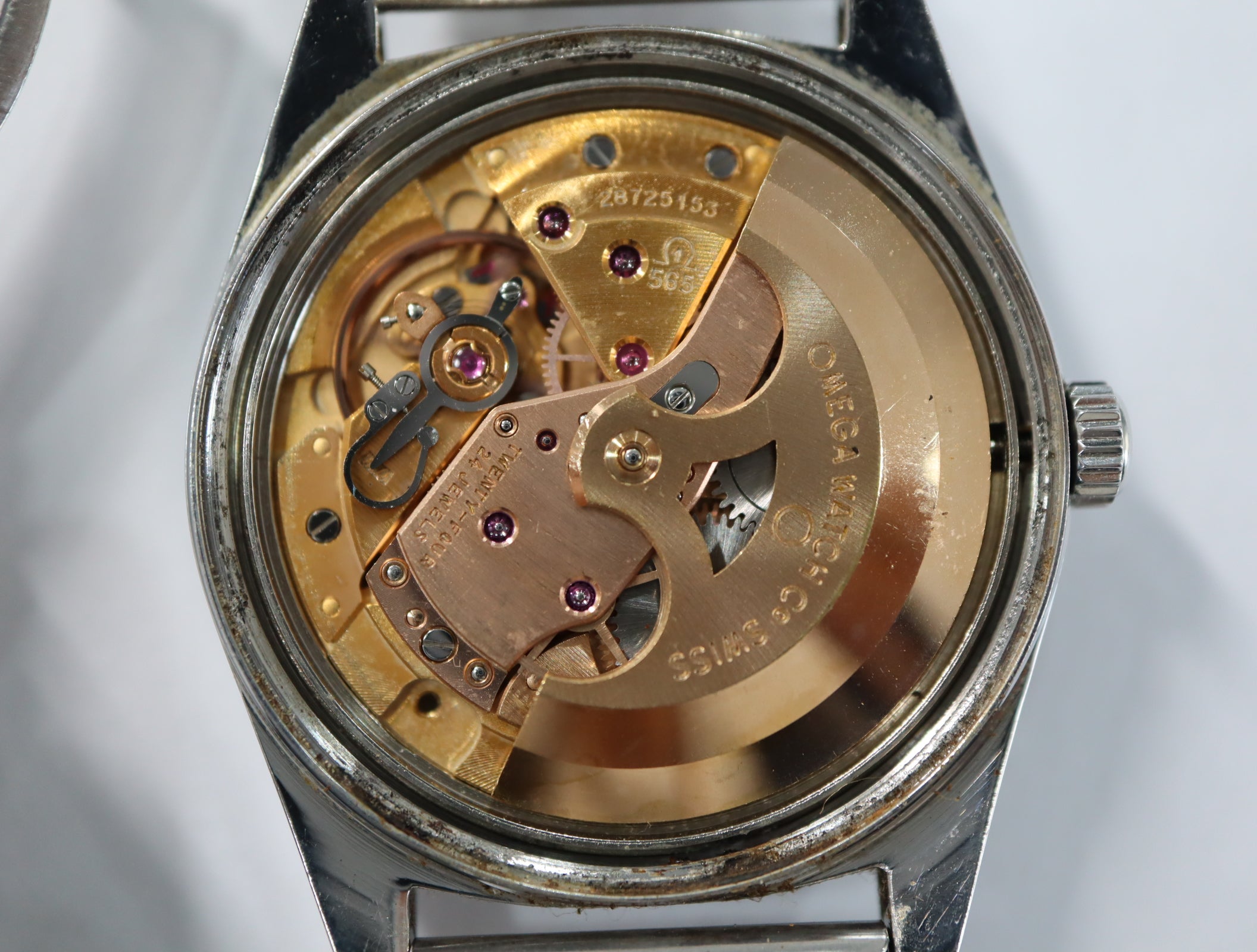 1969 Near MINT OMEGA Geneve 34mm 166.041 Automatic Silver Dial Men's Vintage