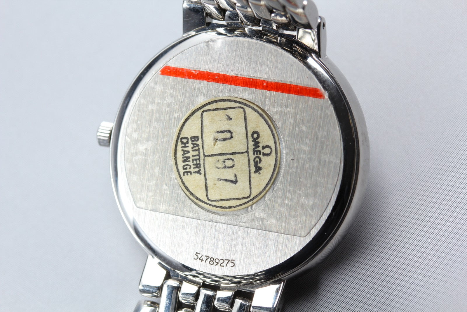 1993 MINT OMEGA De Ville 33mm 396.2432 Quartz Silver Dial Men's Watch Vintage