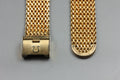 Near MINT OMEGA Milanese/Mesh Band FF595/1148 17mm Gold Plated Men's Vintage
