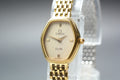 1984 OMEGA De Ville 17mm 791.0881 Quartz Gold Dial Women's Watch Vintage Exc+5