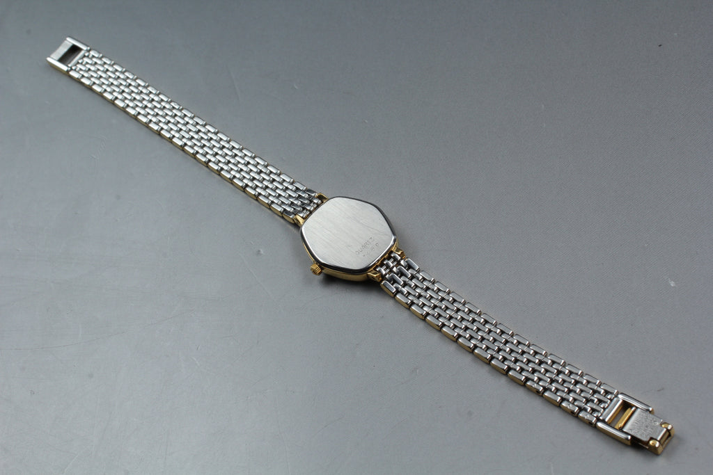 1984 OMEGA De Ville 17mm 791.0881 Quartz Gold Dial Women's Watch Vintage Exc+5
