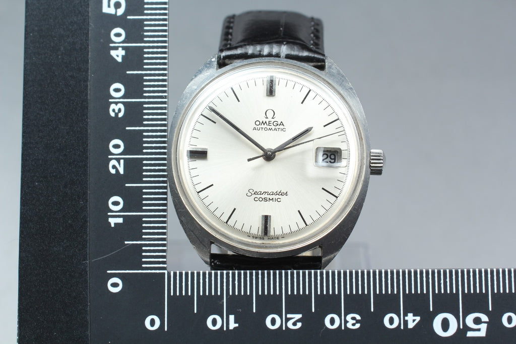 Near MINT OMEGA Seamaster COSMIC 35mm 166026 Automatic Silver Dial Men's Vintage