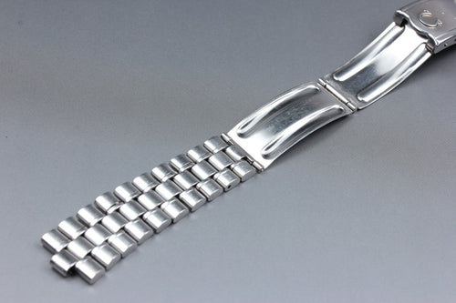 Near MINT OMEGA Bracelet 18mm FF582/1118 Stainless steel Silver Men's Vintage