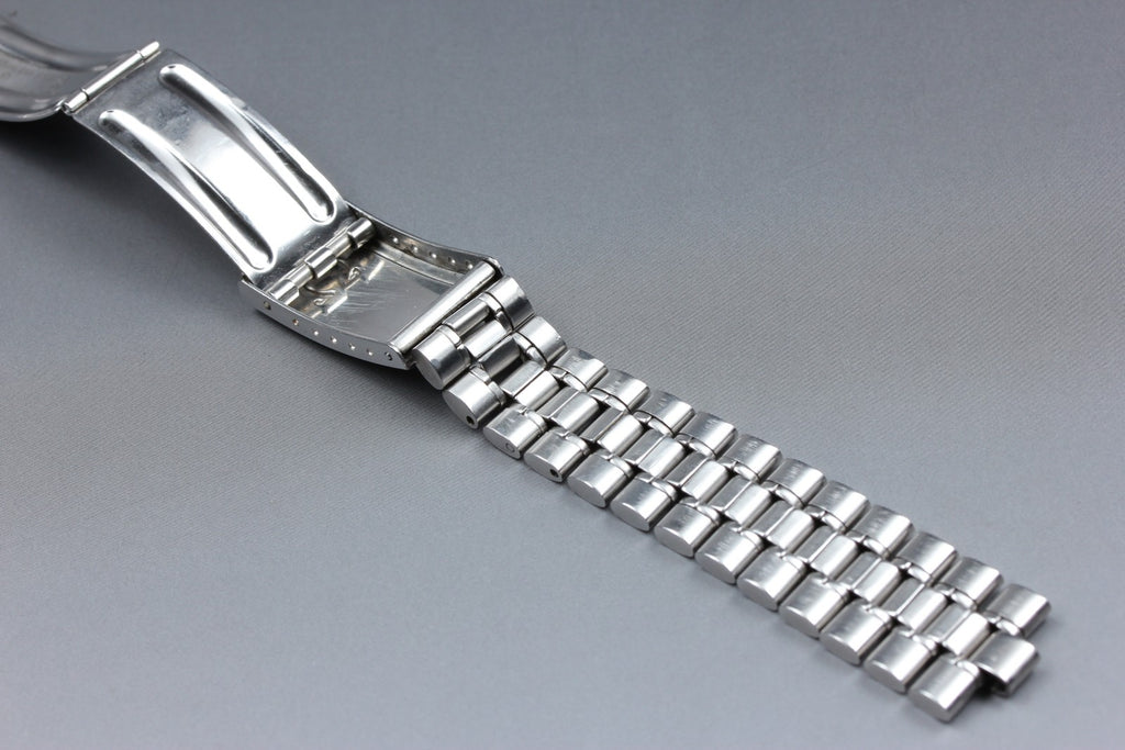 Near MINT OMEGA Bracelet 18mm FF582/1118 Stainless steel Silver Men's Vintage