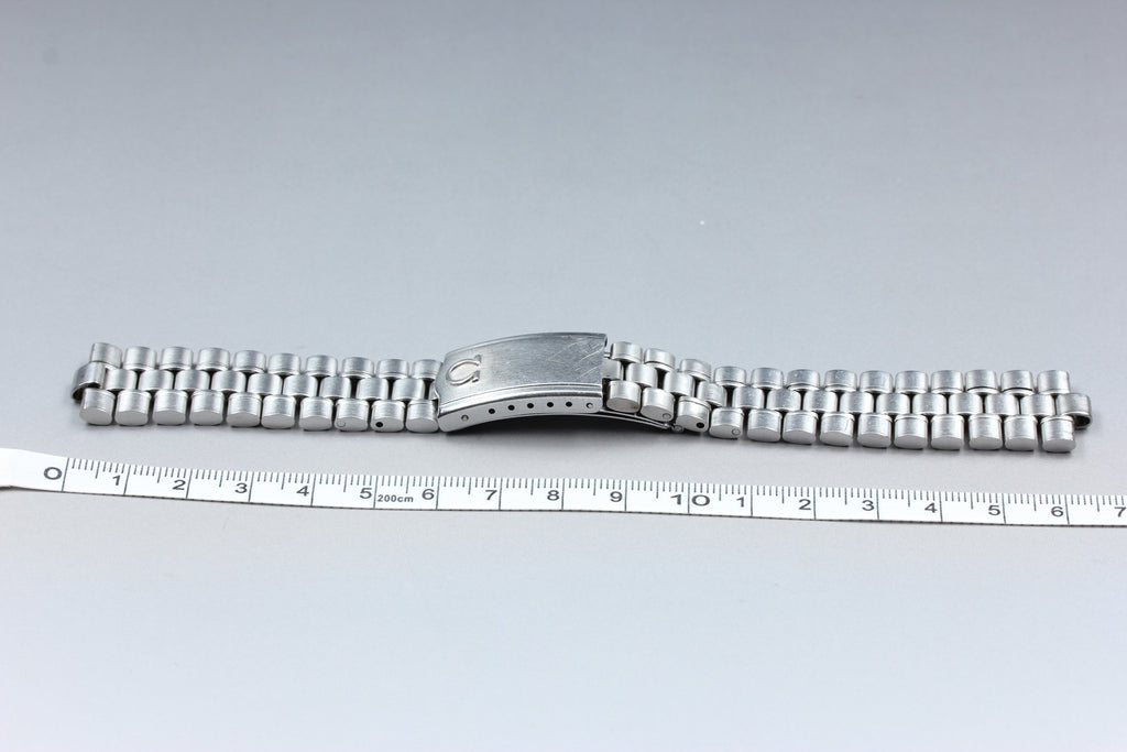 Near MINT OMEGA Bracelet 18mm FF582/1118 Stainless steel Silver Men's Vintage