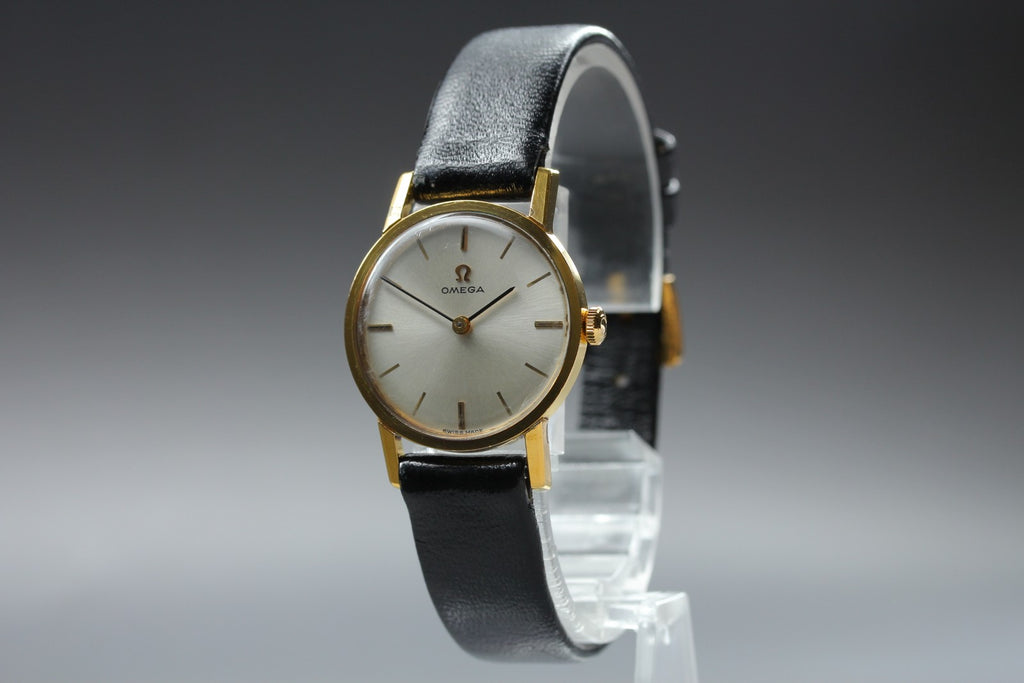 1964 w/Box OMEGA 511.021 24mm Manual Wind Champagne Dial Women's Vintage Exc+5