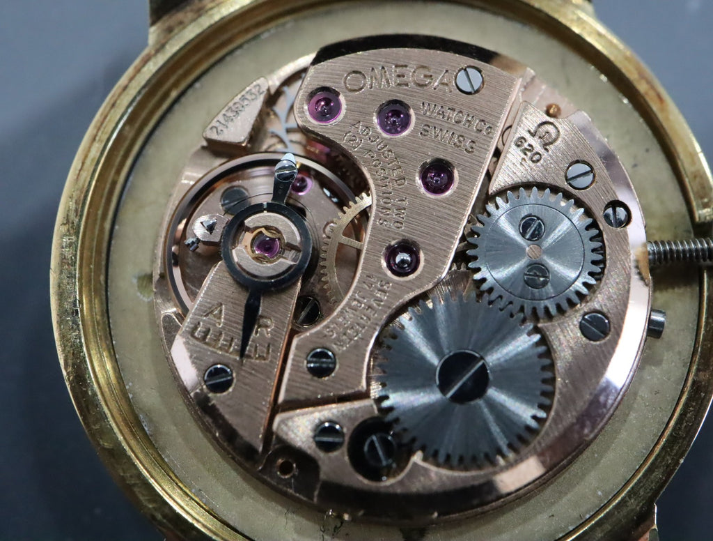 1964 w/Box OMEGA 511.021 24mm Manual Wind Champagne Dial Women's Vintage Exc+5