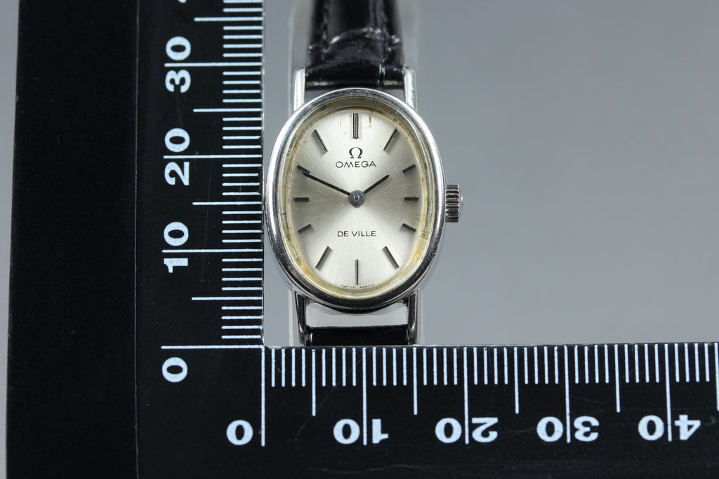1977 Near MINT OMEGA De Ville 18mm 511.0553 Manual Silver Dial Women's Vintage