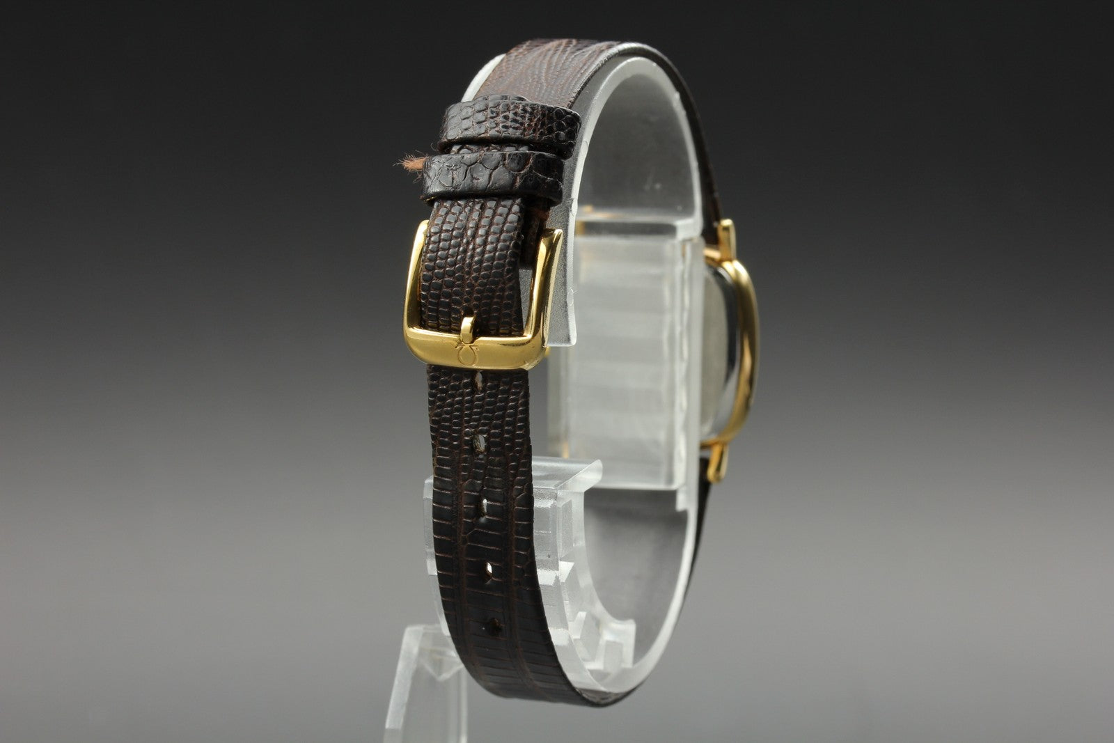 1989 Near MINT/Box, Paper OMEGA De Ville 21mm 595.0098.2 Quartz Women's Vintage