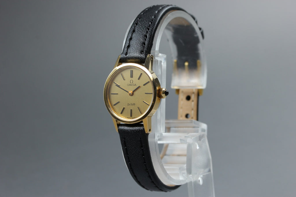 1979 Near MINT/Box, Paper OMEGA De Ville 20mm 511.0371 Manual Gold Women Vintage