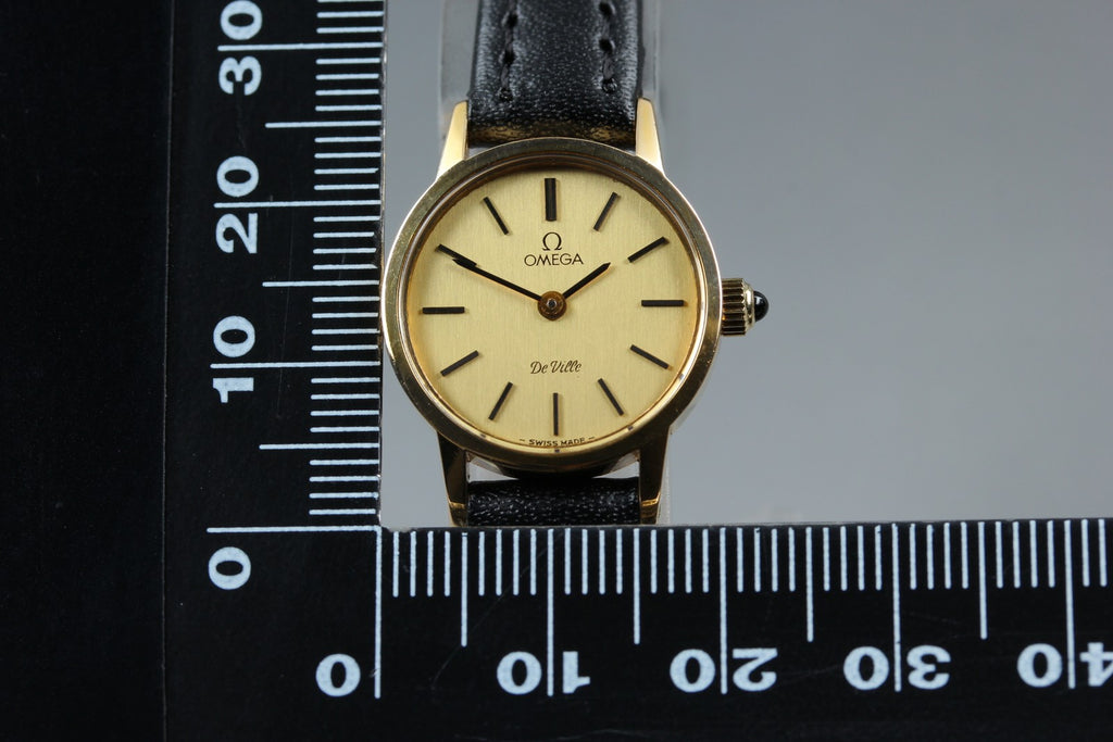 1979 Near MINT/Box, Paper OMEGA De Ville 20mm 511.0371 Manual Gold Women Vintage