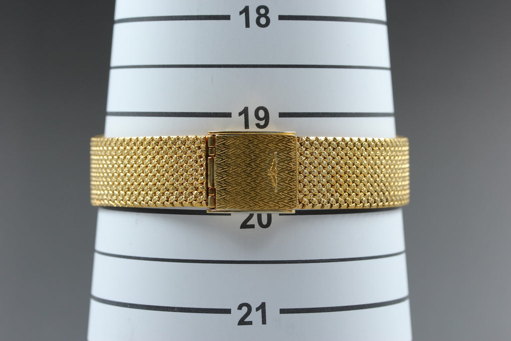 Near MINT LONGINES 960 3229 31mm Quartz Gold Plated Gold Dial Men's Vintage