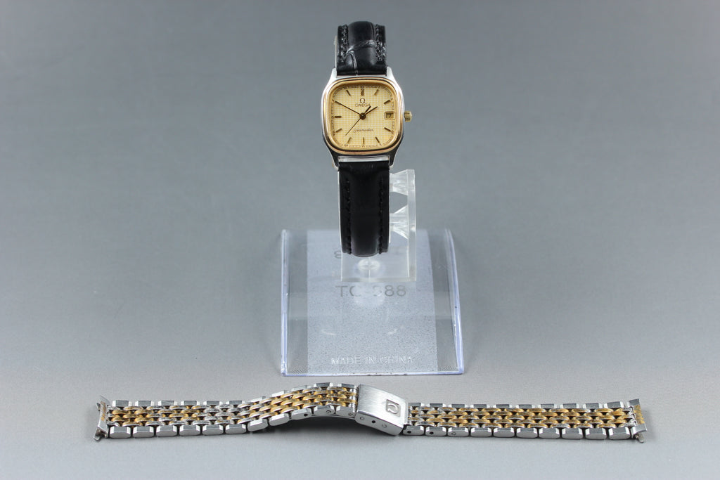1985 Near MINT OMEGA Seamaster 22mm 796.0875 Quartz Roman Dial Women's Vintage