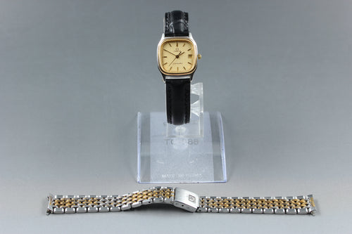 1985 Near MINT OMEGA Seamaster 22mm 796.0875 Quartz Roman Dial Women's Vintage