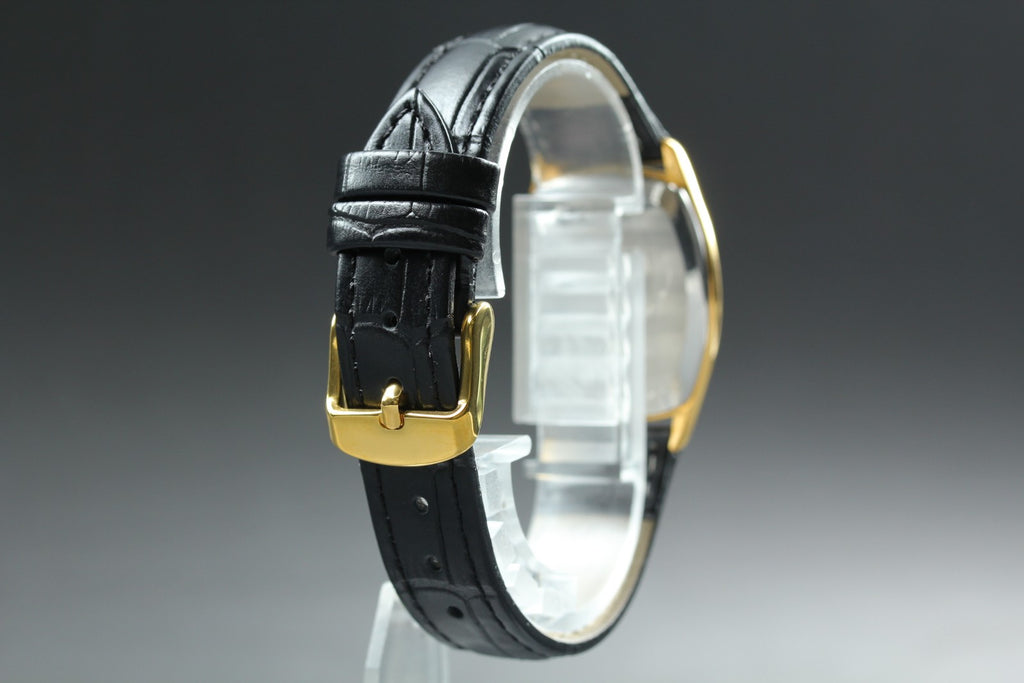1981 Near MINT OMEGA De Ville 27mm 191.0100.1 Quartz Gold Dial Men's Vintage