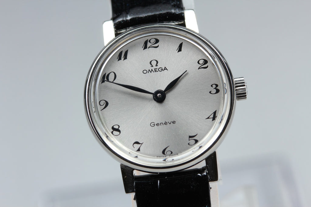 1969 Near MINT OMEGA Geneve 23mm 511.457 Manual Breguet Dial Women Vintage