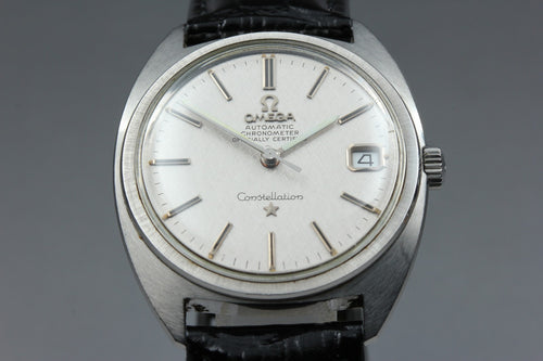 1969 Near MINT OMEGA Constellation 35mm 168.017 Automatic Silver Men's Vintage