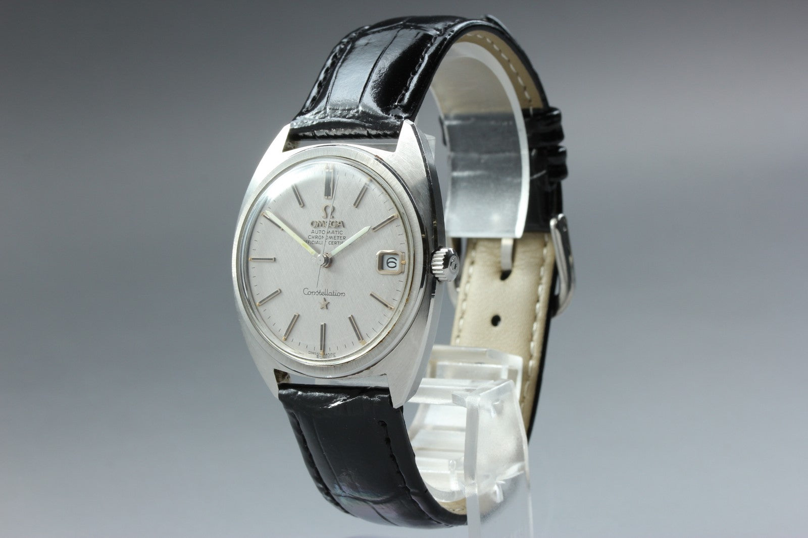 1969 Near MINT OMEGA Constellation 35mm 168.017 Automatic Silver Men's Vintage