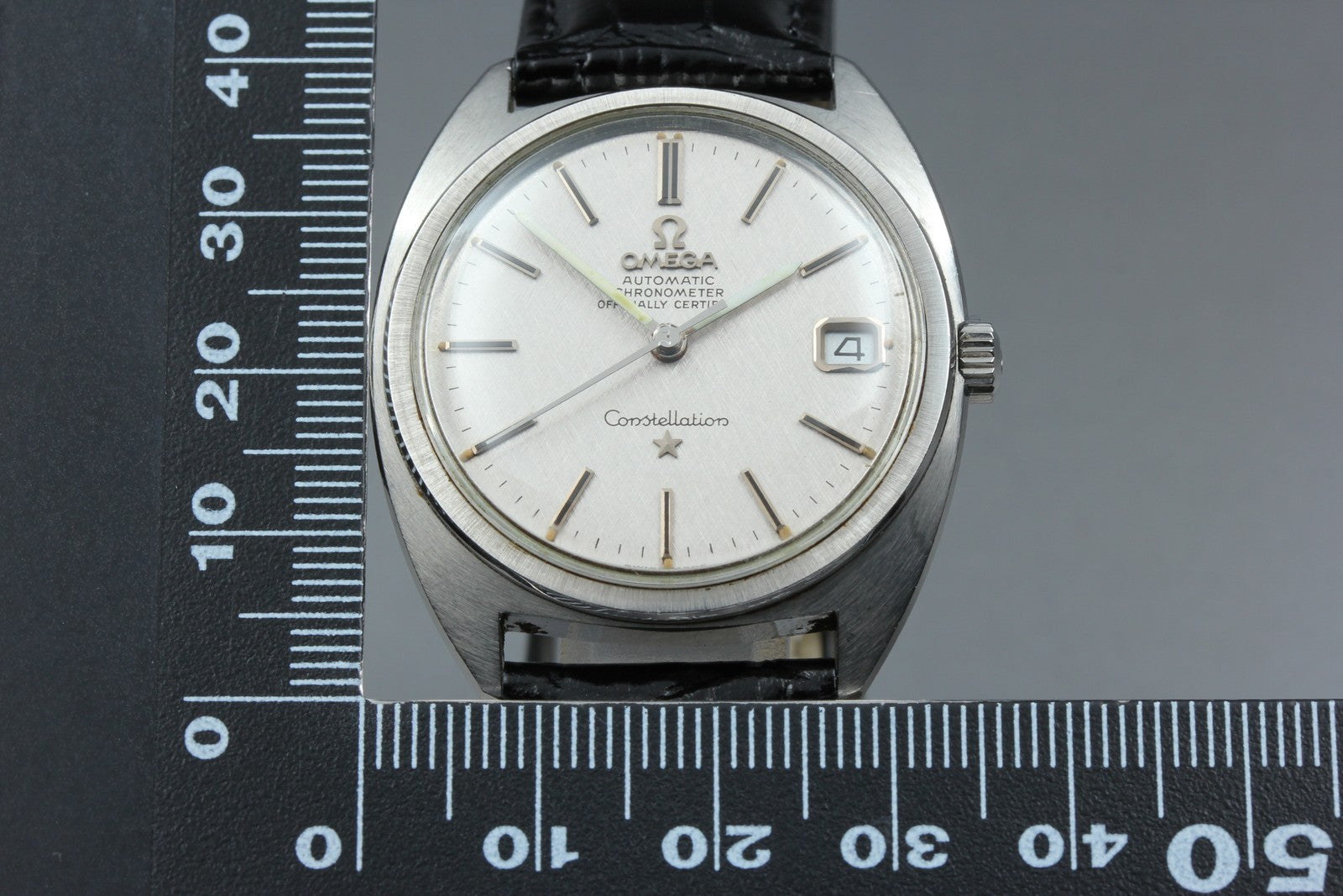 1969 Near MINT OMEGA Constellation 35mm 168.017 Automatic Silver Men's Vintage
