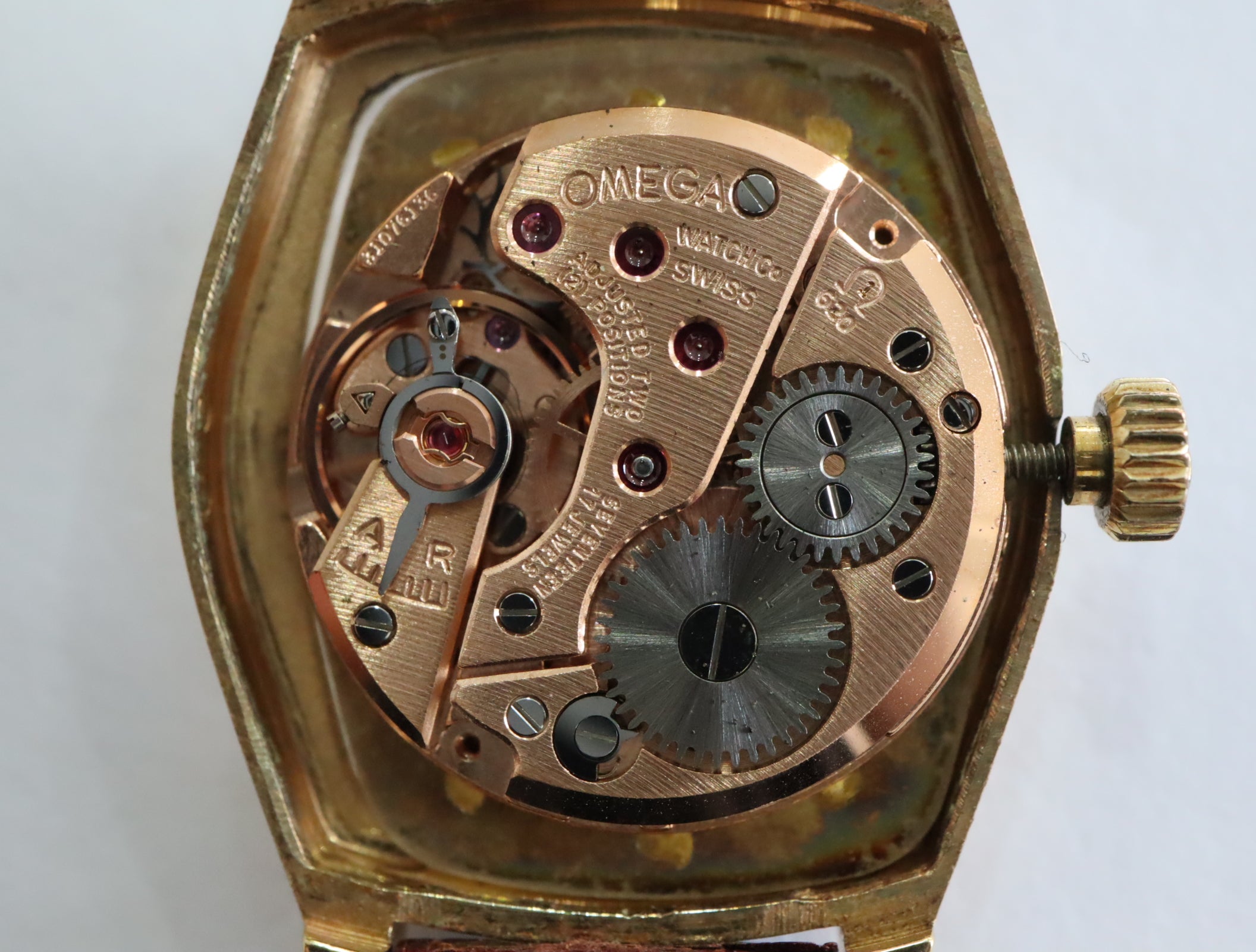 1969 MINT OMEGA De Ville Meister 22mm 511.291 Manual Gold Dial Women's Vintage