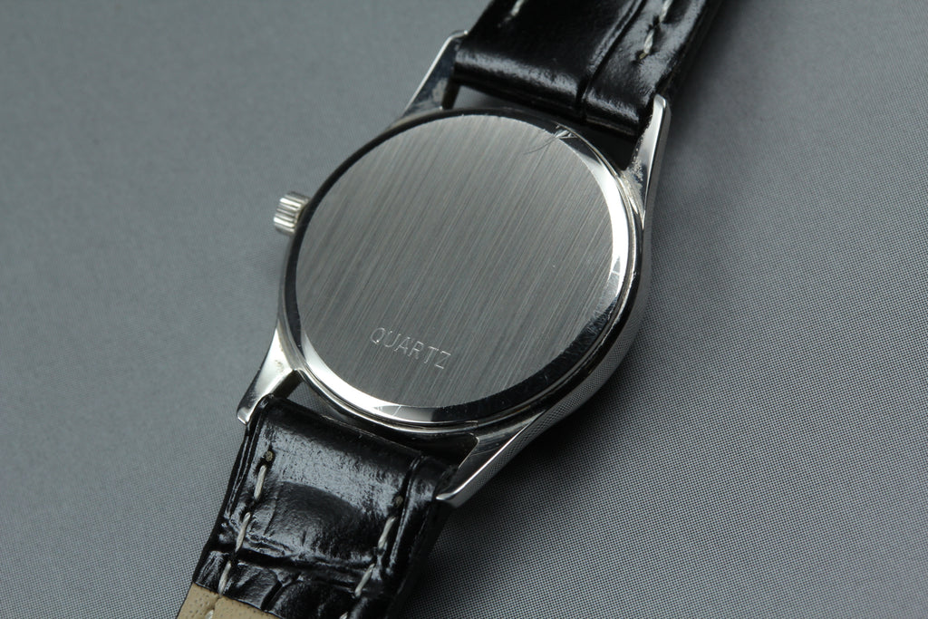 1986 w/Box OMEGA De Ville 21mm 591.0338 Quartz Silver Dial Women's Vintage Exc+5