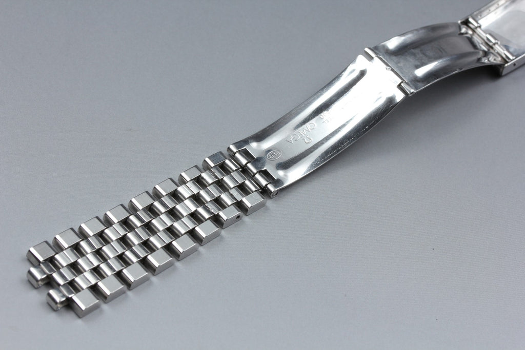 OMEGA Brick Bracelet FF518/1040 19mm Stainless steel Silver Men's Vintage Exc+5