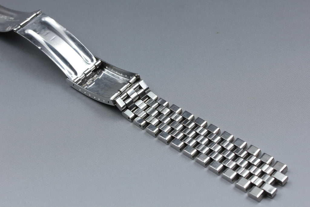 OMEGA Brick Bracelet FF518/1040 19mm Stainless steel Silver Men's Vintage Exc+5